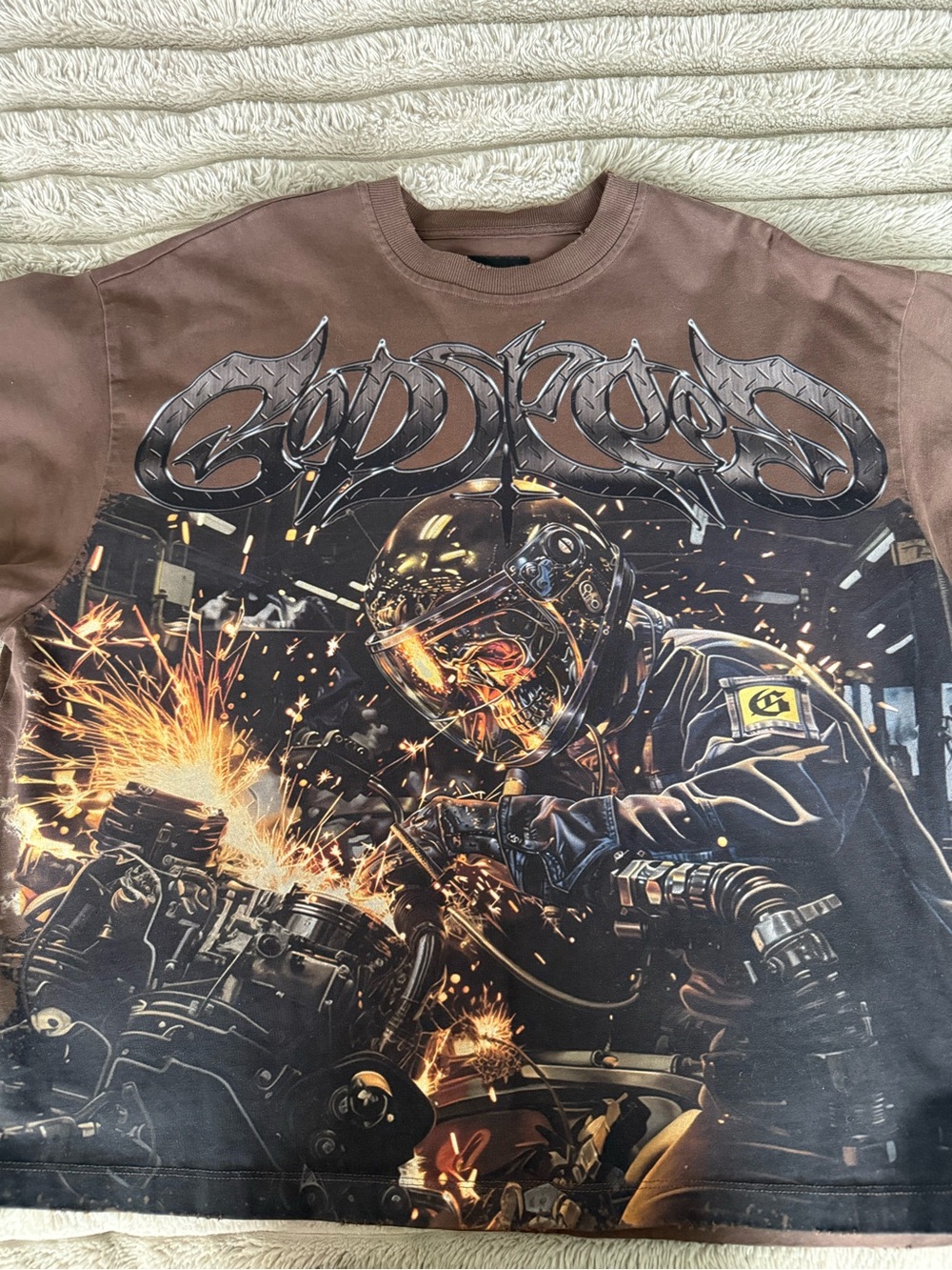 Brown godspeed t shirt